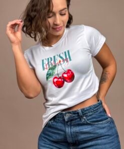 camiseta fresh chery cerezas blanco -1202495