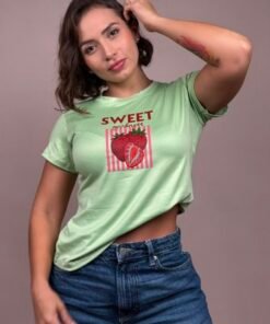 Camiseta good ness sweet fresa verde-1202503