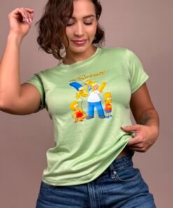 Camiseta familia simpson verde -1202504