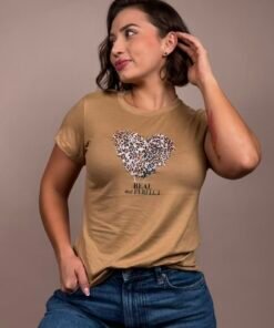 Camiseta corazon print cafe -1202511