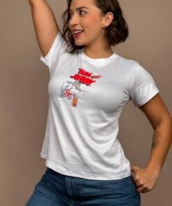 Camiseta tom y jerry blanco -1202501