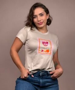 Camiseta wine club copa beige-1202505