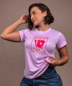 Camiseta lucky cartas lila-1202506